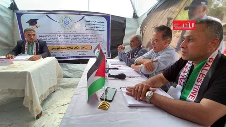 A makeshift classroom in Deir al-Balah.